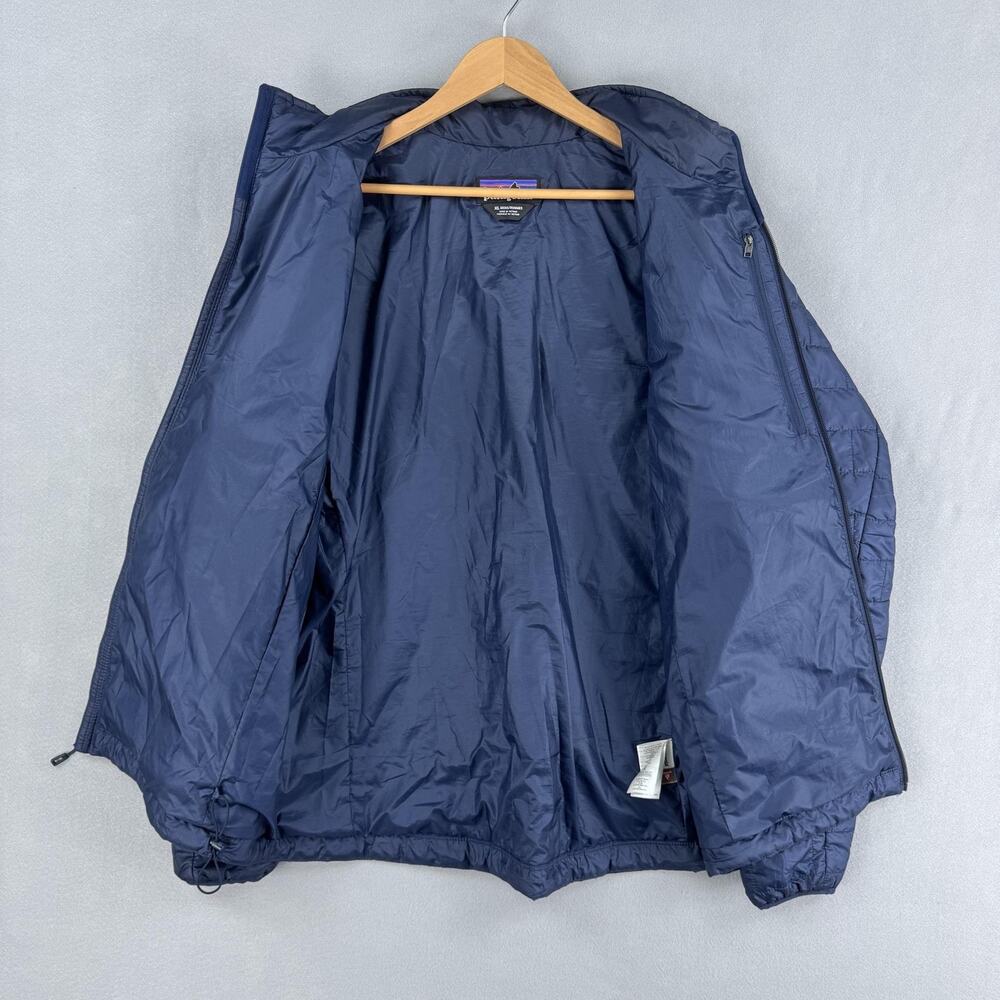 Patagonia Jacket Mens XL Blue Nano Puff Insulated Full Zip Hiking Outdoors - Picture 9 of 11
